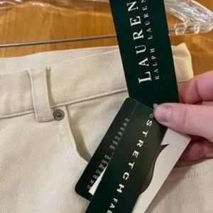 Lauren Ralph Lauren Jeans Womens Pants Cream Vintage Size 16 NWT